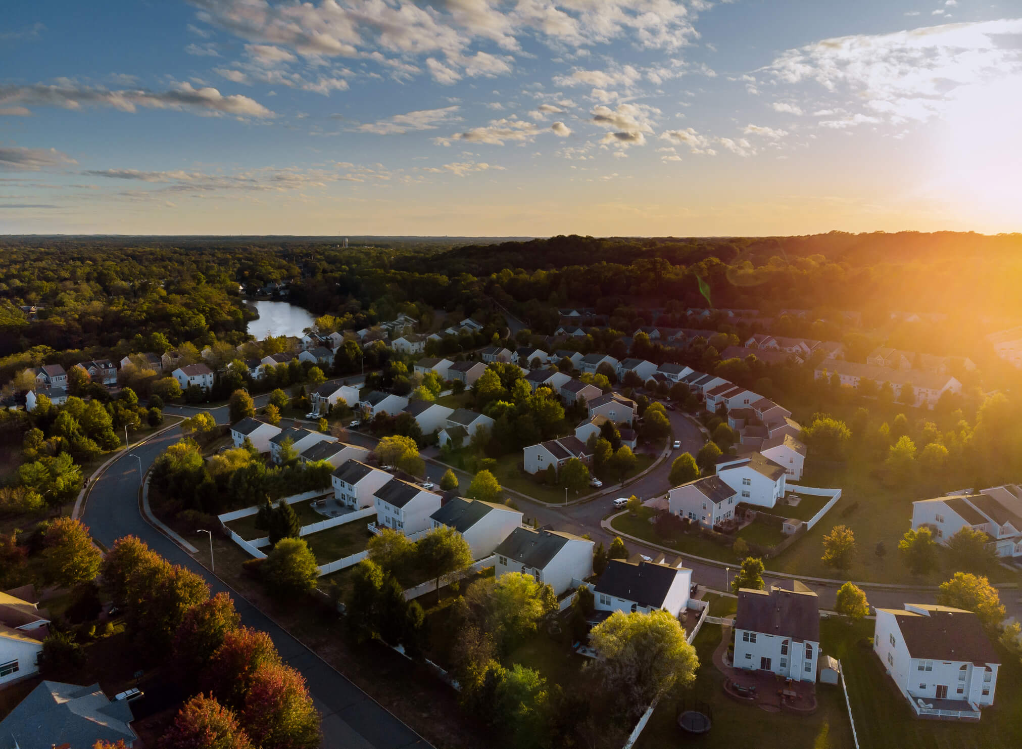 Aerial Photo of homes