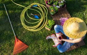 lady gardening