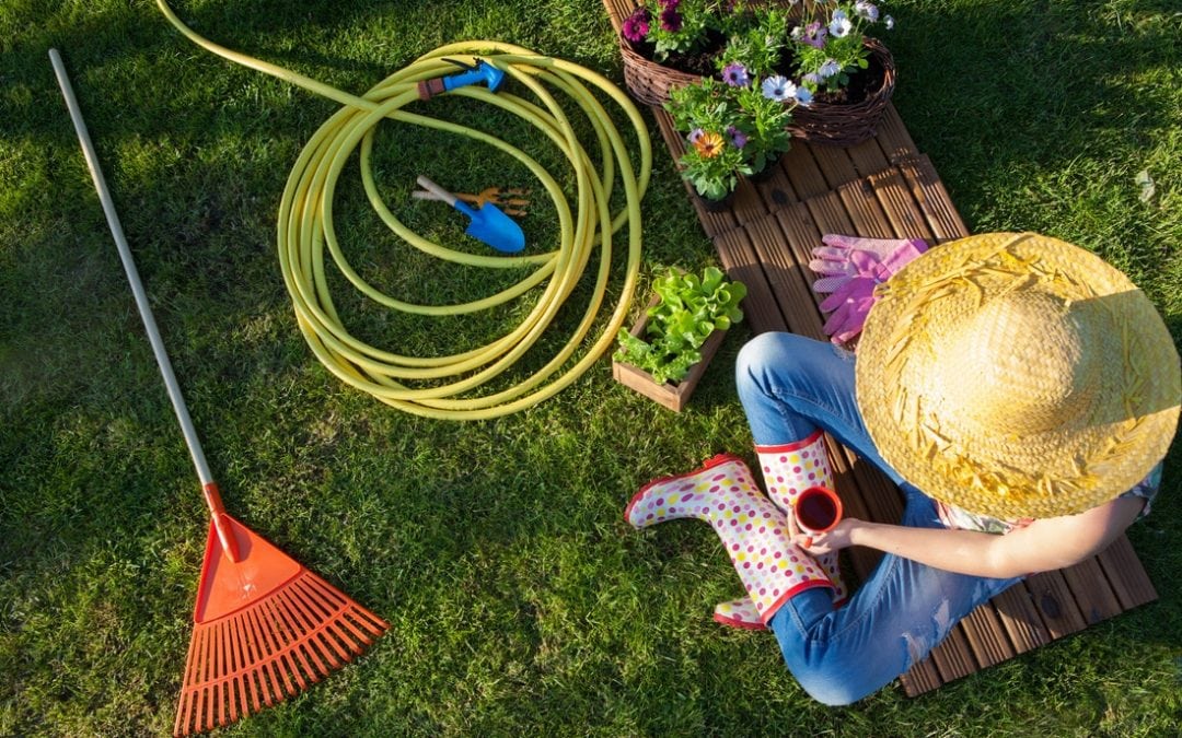 lady gardening