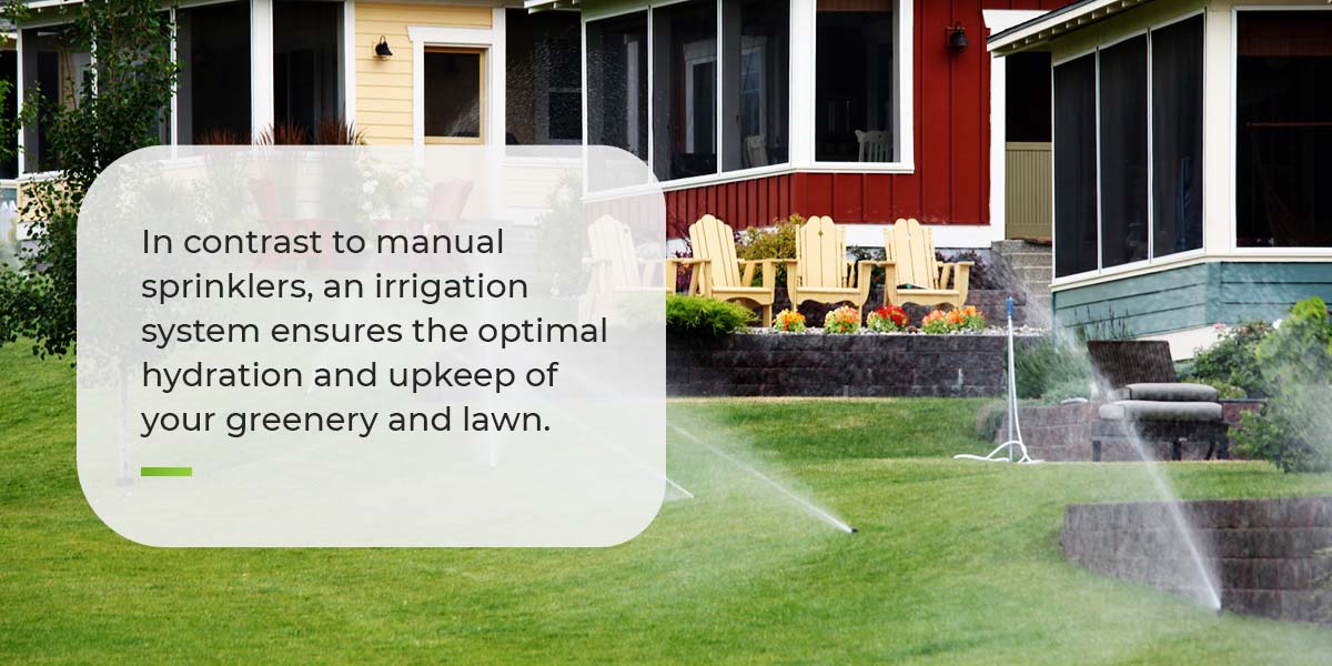 Irrigation systems ensure optimal hydration